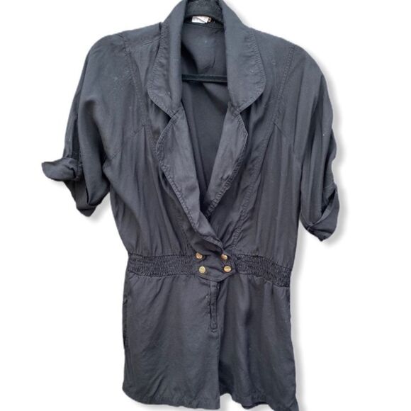 Moon Collection‎ Black Shorts Romper - Picture 1 of 6